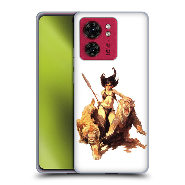 Frank Frazetta Fantasy The Huntress Soft Gel Case for Motorola Moto Edge 40