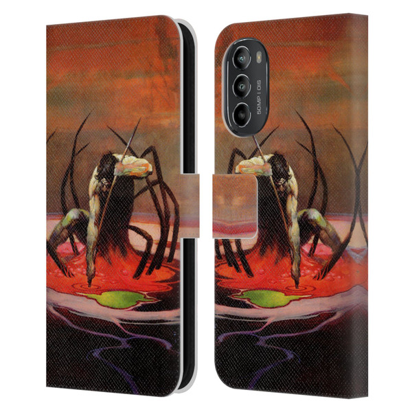 Frank Frazetta Fantasy The Spider King Leather Book Wallet Case Cover For Motorola Moto G82 5G