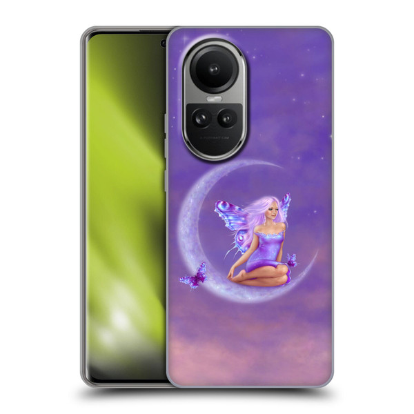 Rachel Anderson Pixies Lavender Moon Soft Gel Case for OPPO Reno10 5G / Reno10 Pro 5G