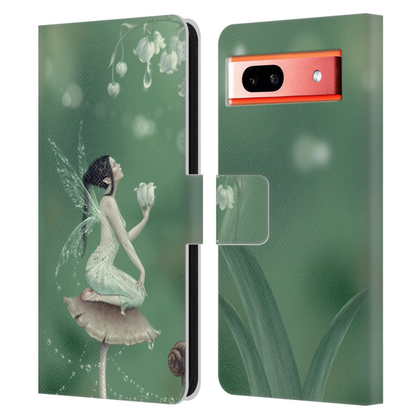 Rachel Anderson Pixies Lily Of The Valley Leather Book Wallet Case Cover For Google Pixel 7a