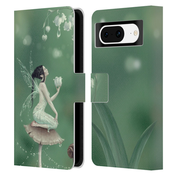 Rachel Anderson Pixies Lily Of The Valley Leather Book Wallet Case Cover For Google Pixel 8