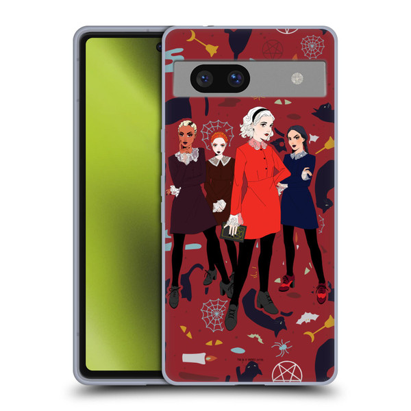 Chilling Adventures of Sabrina Graphics Witch Posey Soft Gel Case for Google Pixel 7a