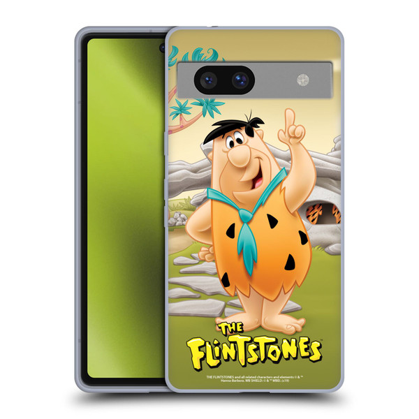 The Flintstones Characters Fred Flintstones Soft Gel Case for Google Pixel 7a