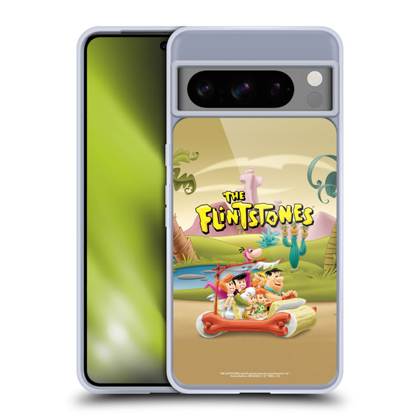 The Flintstones Characters Stone Car Soft Gel Case for Google Pixel 8 Pro