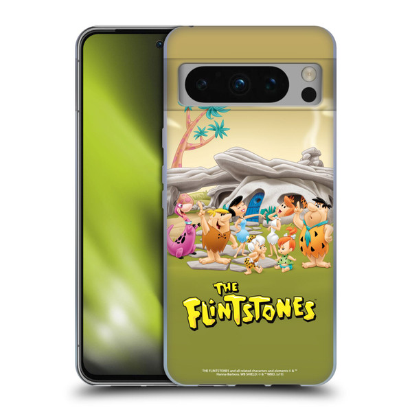 The Flintstones Characters Stone House Soft Gel Case for Google Pixel 8 Pro