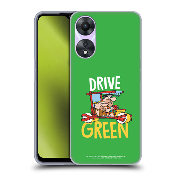 The Flintstones Graphics Drive Green Soft Gel Case for OPPO A78 5G