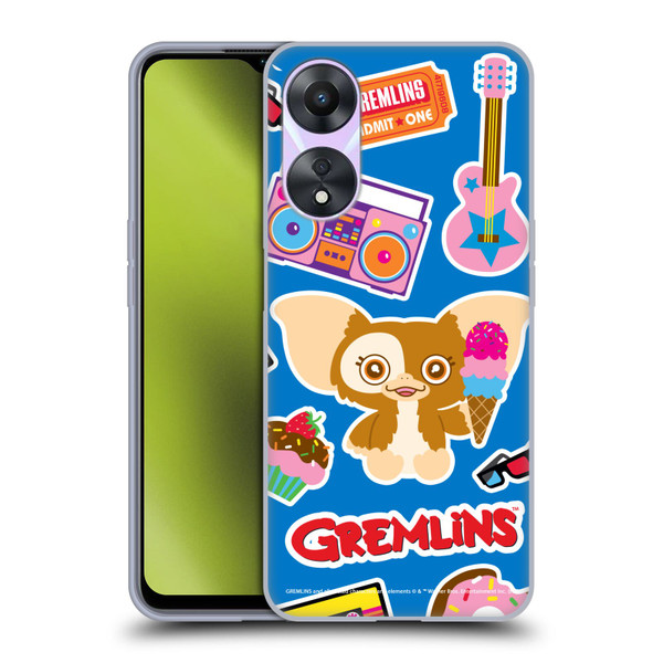 Gremlins Graphics Sticker Print Soft Gel Case for OPPO A78 5G