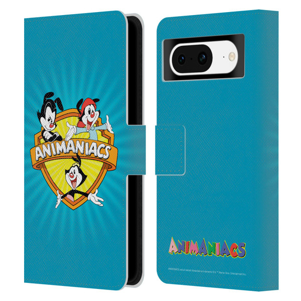 Animaniacs Graphics Logo Leather Book Wallet Case Cover For Google Pixel 8