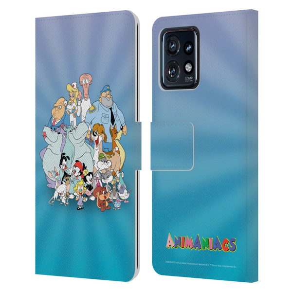 Animaniacs Graphics Group Leather Book Wallet Case Cover For Motorola Moto Edge 40 Pro