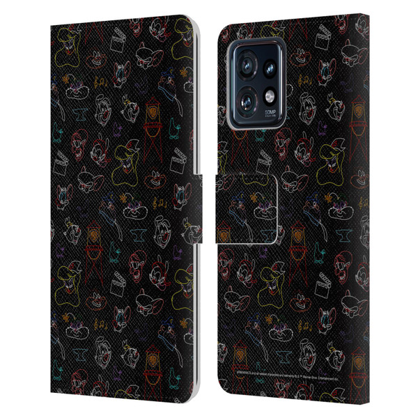 Animaniacs Graphics Pattern Leather Book Wallet Case Cover For Motorola Moto Edge 40 Pro