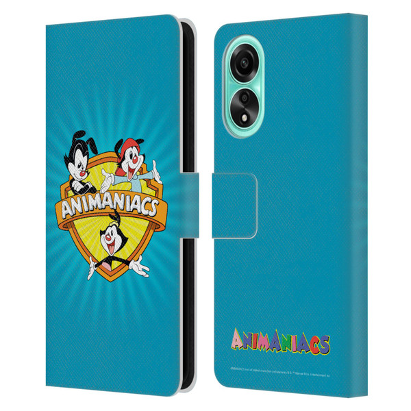 Animaniacs Graphics Logo Leather Book Wallet Case Cover For OPPO A78 4G