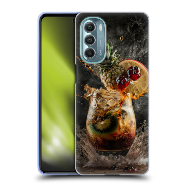 Spacescapes Cocktails Exploding Mai Tai Soft Gel Case for Motorola Moto G Stylus 5G (2022)