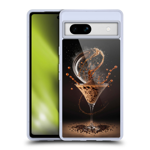 Spacescapes Cocktails Contemporary, Espresso Martini Soft Gel Case for Google Pixel 7a