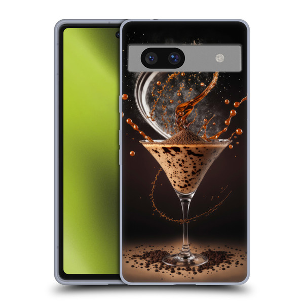 Spacescapes Cocktails Contemporary, Espresso Martini Soft Gel Case for Google Pixel 7a