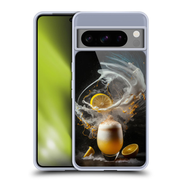 Spacescapes Cocktails Explosive Elixir, Whisky Sour Soft Gel Case for Google Pixel 8 Pro