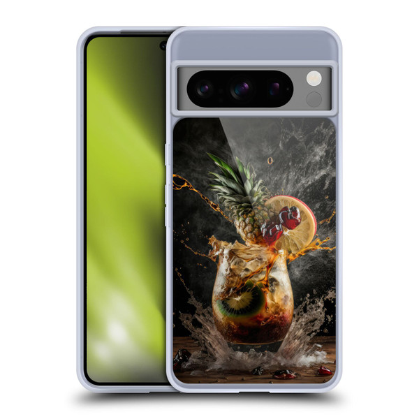 Spacescapes Cocktails Exploding Mai Tai Soft Gel Case for Google Pixel 8 Pro