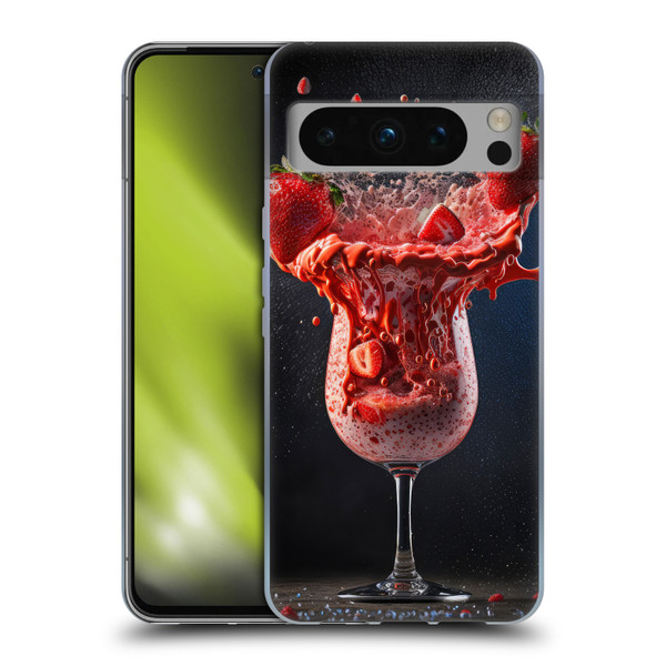 Spacescapes Cocktails Strawberry Infusion Daiquiri Soft Gel Case for Google Pixel 8 Pro