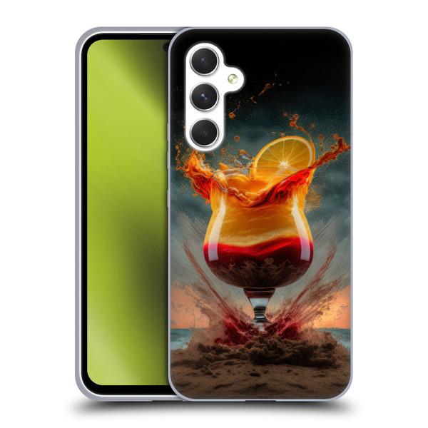 Spacescapes Cocktails Summer On The Beach Soft Gel Case for Samsung Galaxy A54 5G