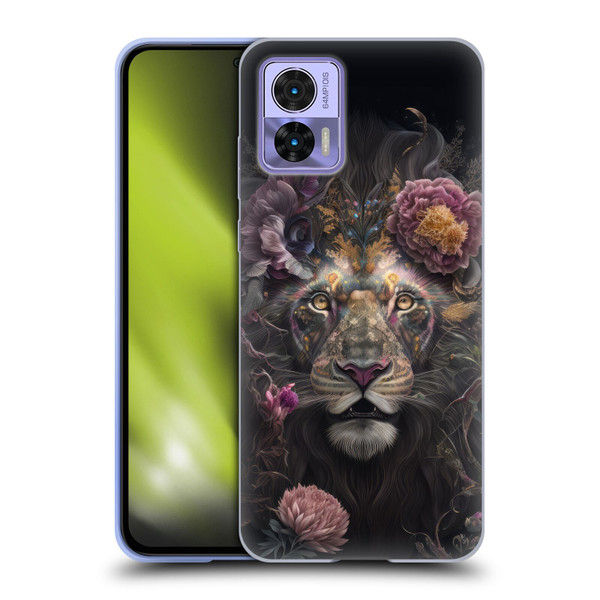 Spacescapes Floral Lions Pride Soft Gel Case for Motorola Edge 30 Neo 5G