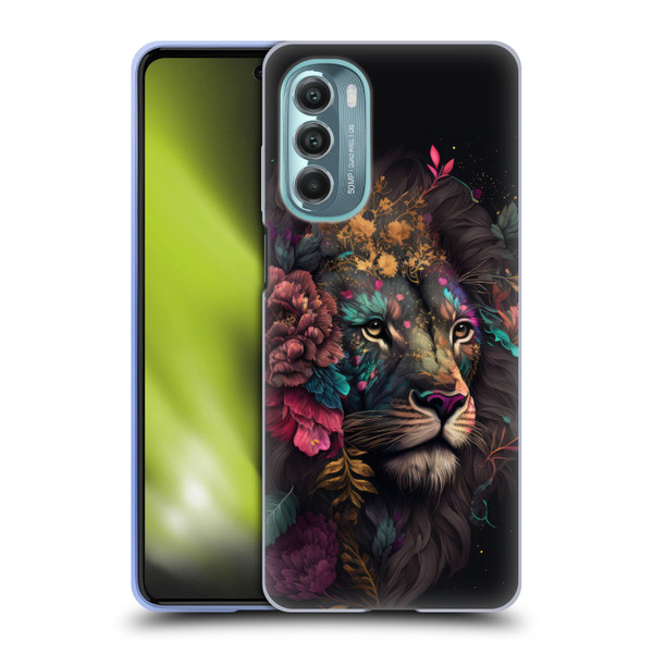 Spacescapes Floral Lions Ethereal Petals Soft Gel Case for Motorola Moto G Stylus 5G (2022)