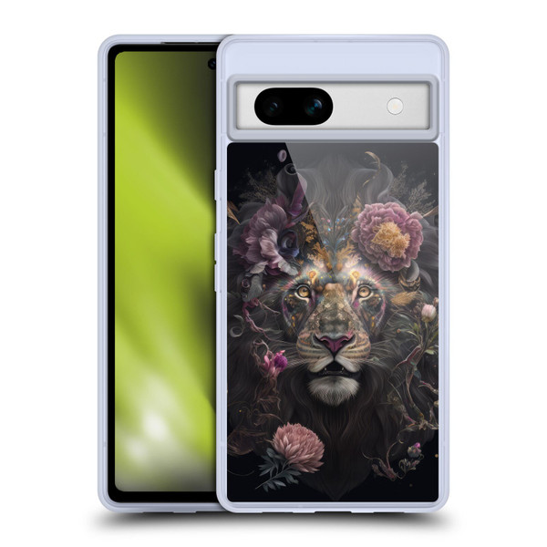 Spacescapes Floral Lions Pride Soft Gel Case for Google Pixel 7a