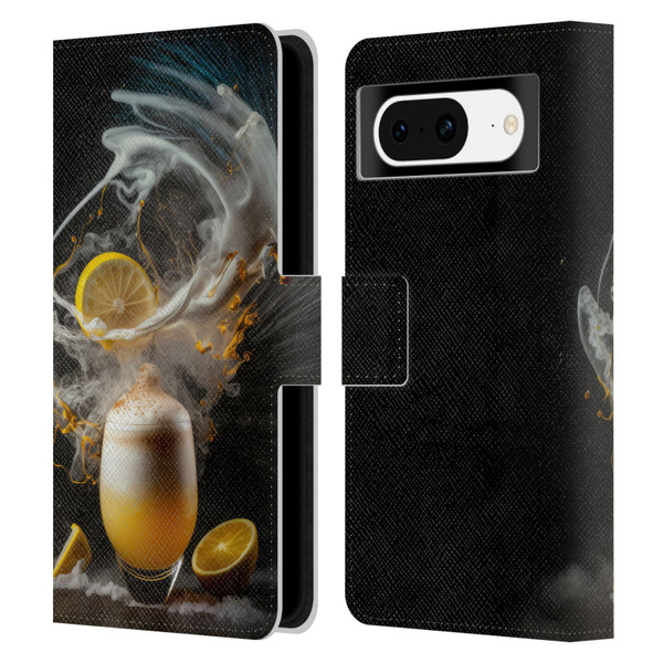 Spacescapes Cocktails Explosive Elixir, Whisky Sour Leather Book Wallet Case Cover For Google Pixel 8