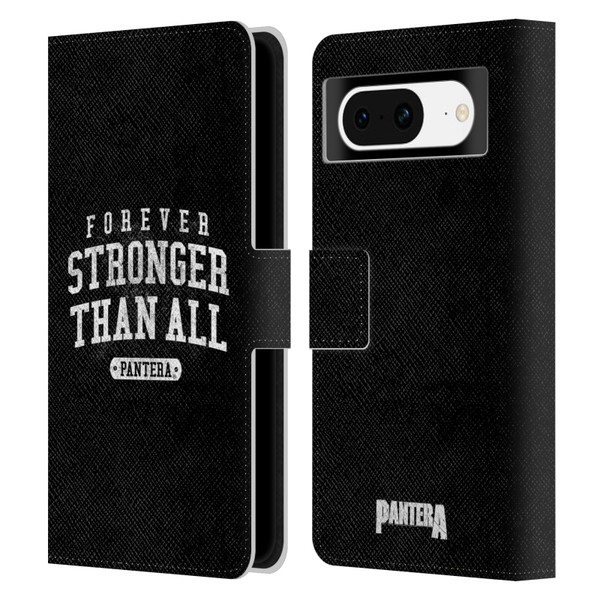 Pantera Art Stronger Than All Leather Book Wallet Case Cover For Google Pixel 8