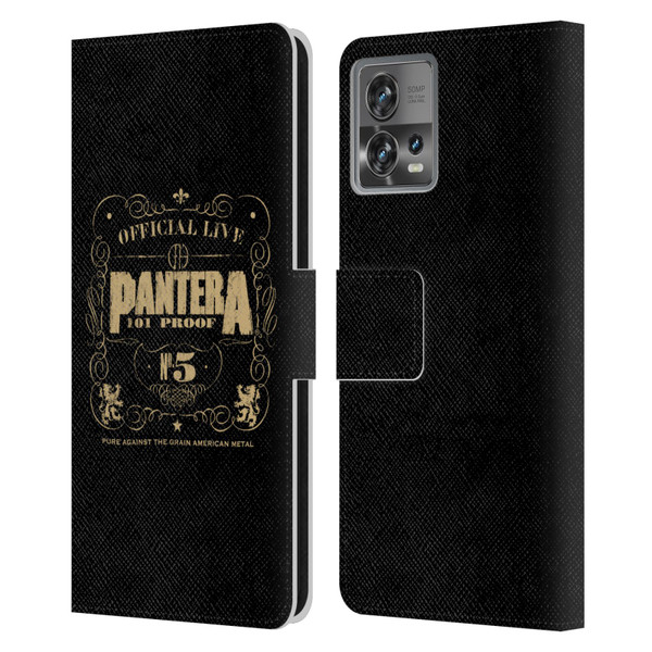 Pantera Art 101 Proof Leather Book Wallet Case Cover For Motorola Moto Edge 30 Fusion