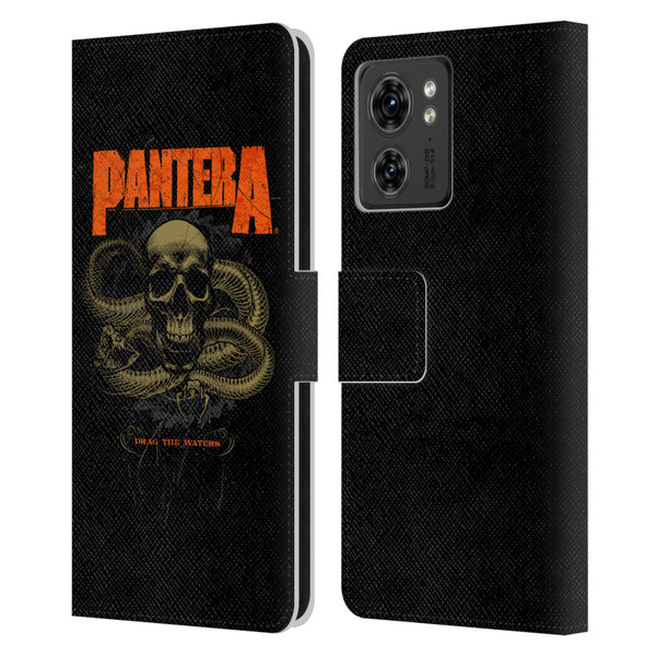 Pantera Art Drag The Waters Leather Book Wallet Case Cover For Motorola Moto Edge 40