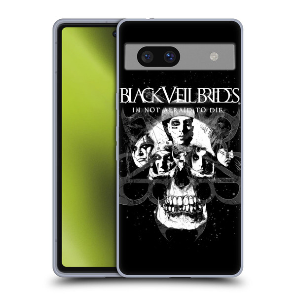 Black Veil Brides Band Art Skull Faces Soft Gel Case for Google Pixel 7a