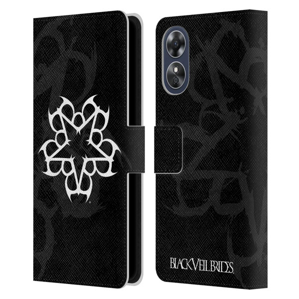 Black Veil Brides Band Art Logo Leather Book Wallet Case Cover For OPPO A17
