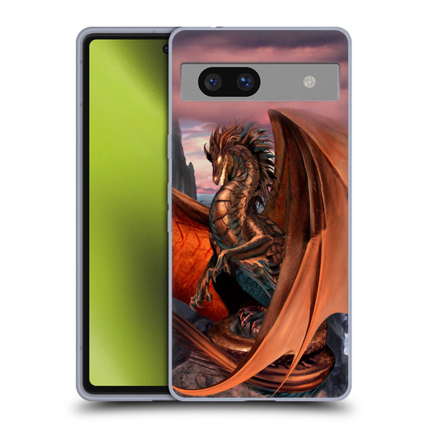 Ruth Thompson Dragons Coppervein Soft Gel Case for Google Pixel 7a