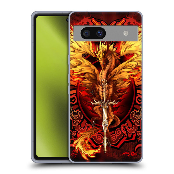 Ruth Thompson Dragons Flameblade Soft Gel Case for Google Pixel 7a