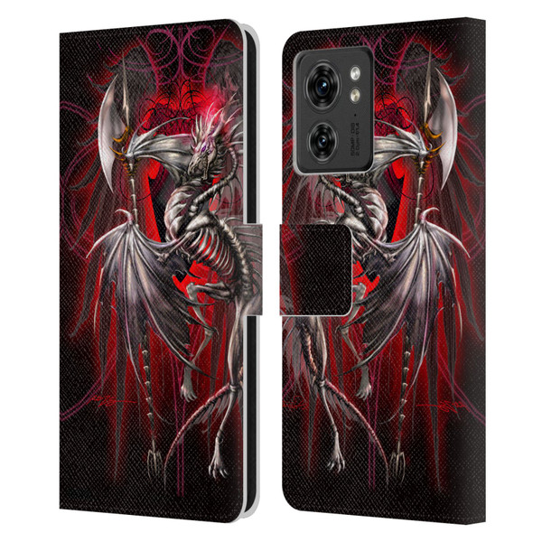 Ruth Thompson Dragons Lichblade Leather Book Wallet Case Cover For Motorola Moto Edge 40