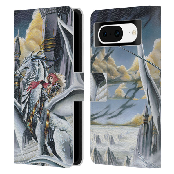 Ruth Thompson Dragons 2 Warring Tribes Leather Book Wallet Case Cover For Google Pixel 8