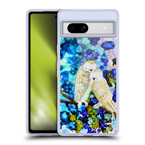 Sylvie Demers Birds 3 Owls Soft Gel Case for Google Pixel 7a