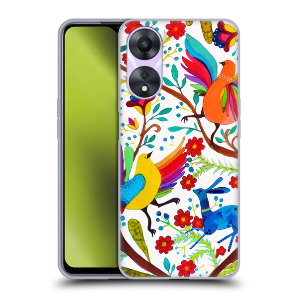 Sylvie Demers Floral Rainbow Wings Soft Gel Case for OPPO A78 5G
