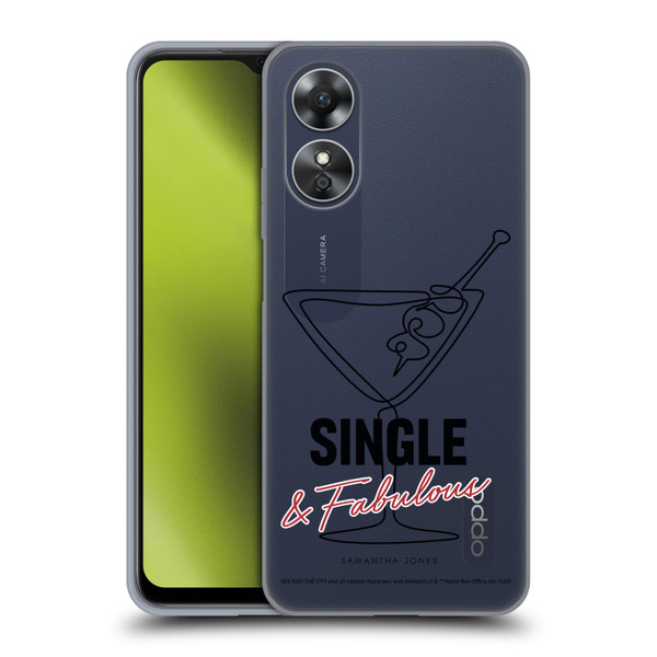 Sex and The City: Television Series Characters Single And Fabulous Samantha Soft Gel Case for OPPO A17