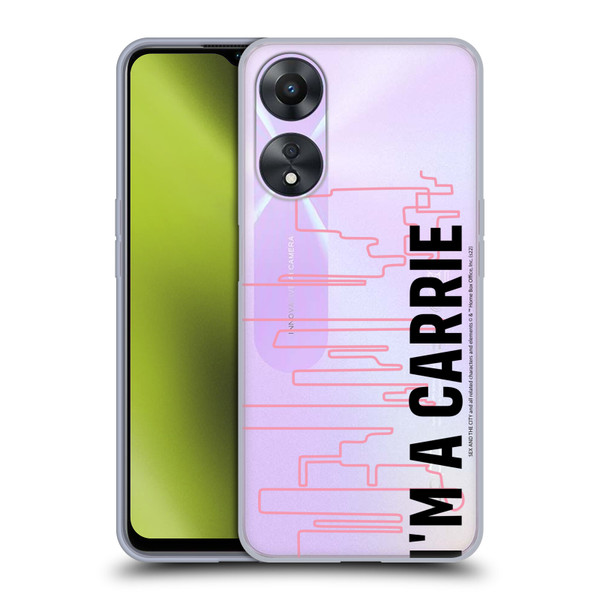 Sex and The City: Television Series Characters Carrie Soft Gel Case for OPPO A78 5G
