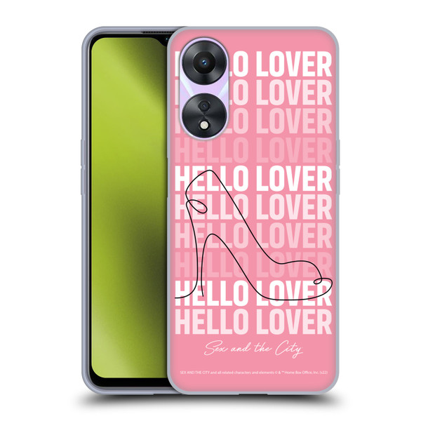 Sex and The City: Television Series Characters Hello Lover Carrie Soft Gel Case for OPPO A78 5G