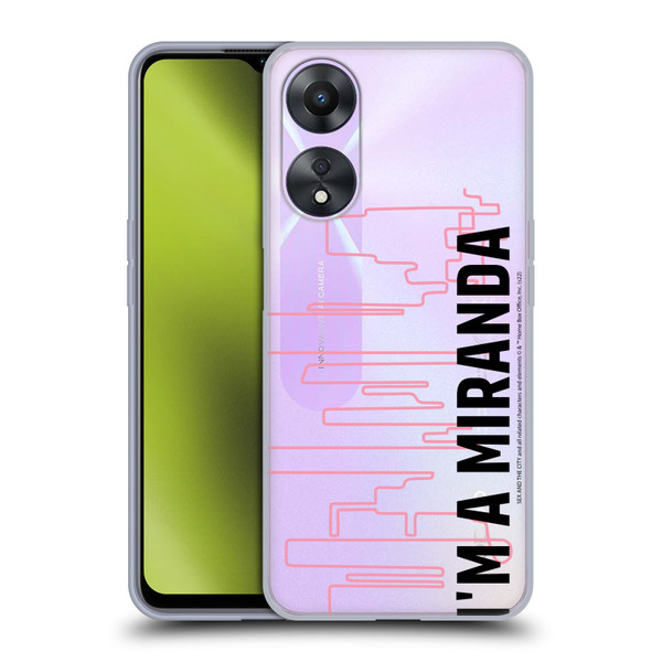 Sex and The City: Television Series Characters Miranda Soft Gel Case for OPPO A78 5G