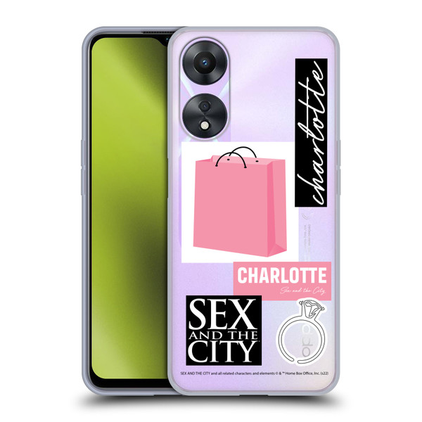 Sex and The City: Television Series Characters Shopping Bag Charlotte Soft Gel Case for OPPO A78 5G