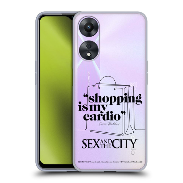 Sex and The City: Television Series Characters Shopping Cardio Carrie Soft Gel Case for OPPO A78 5G