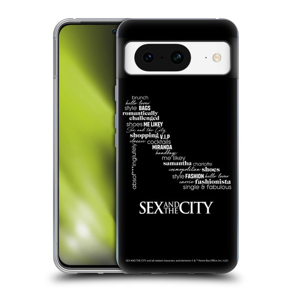 Sex and The City: Television Series Graphics Shoe Soft Gel Case for Google Pixel 8