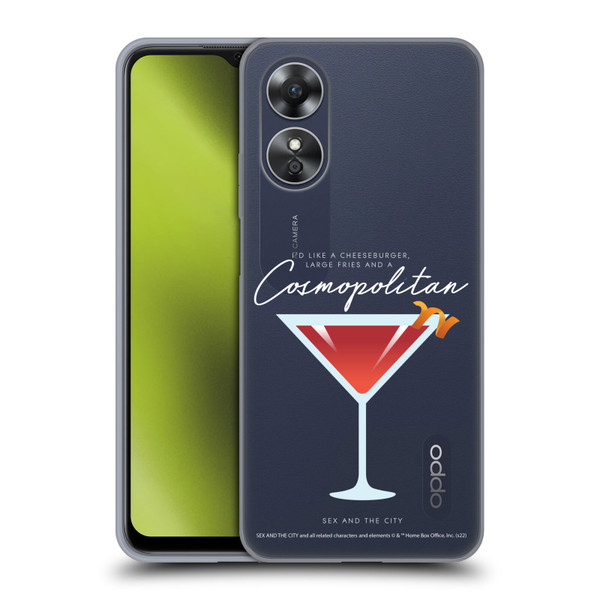 Sex and The City: Television Series Graphics Glass Soft Gel Case for OPPO A17