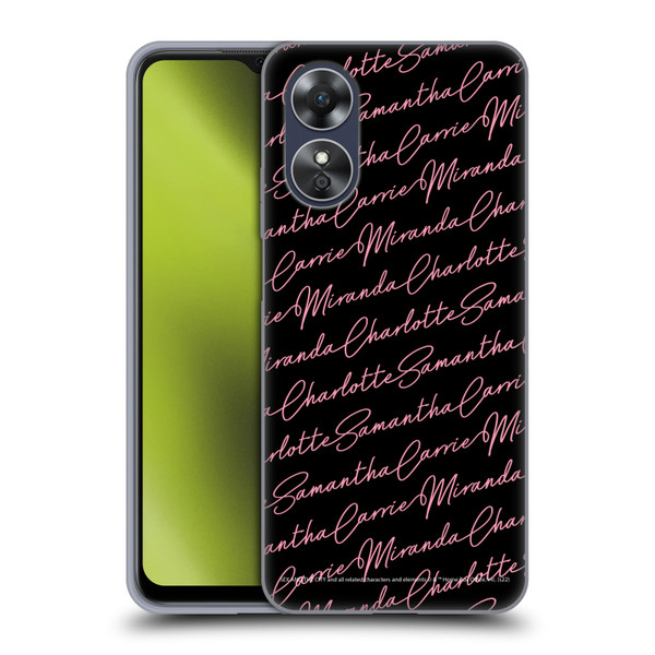 Sex and The City: Television Series Graphics Name Pattern Soft Gel Case for OPPO A17