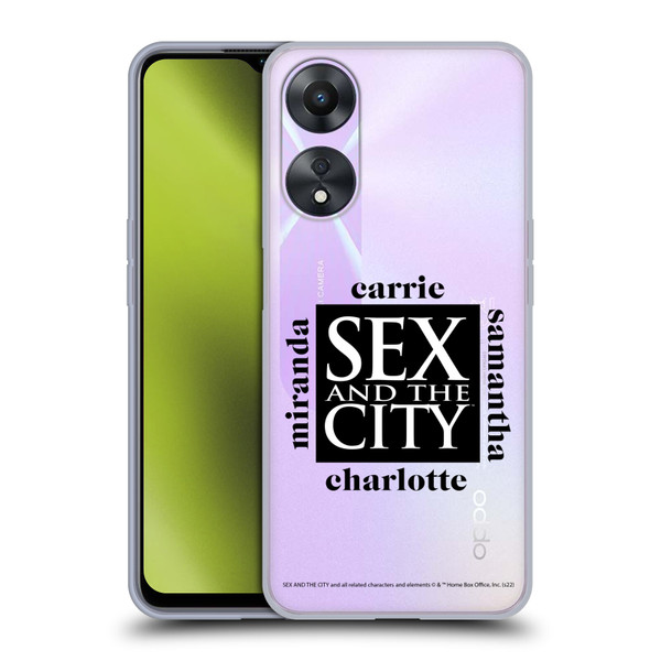 Sex and The City: Television Series Graphics Character 1 Soft Gel Case for OPPO A78 5G