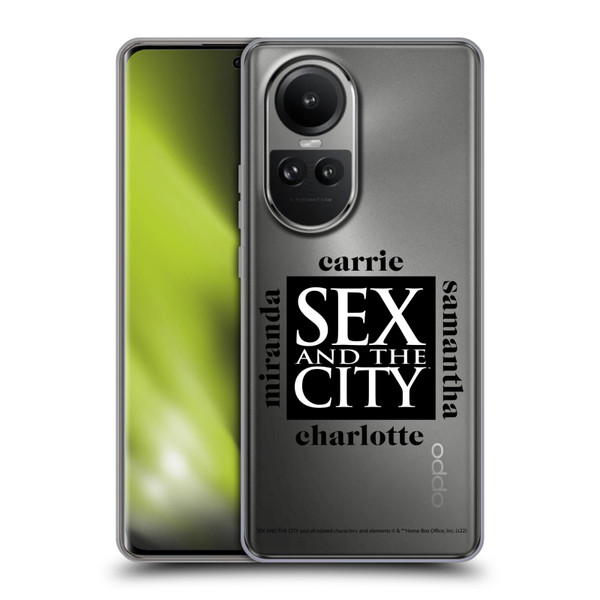 Sex and The City: Television Series Graphics Character 1 Soft Gel Case for OPPO Reno10 5G / Reno10 Pro 5G
