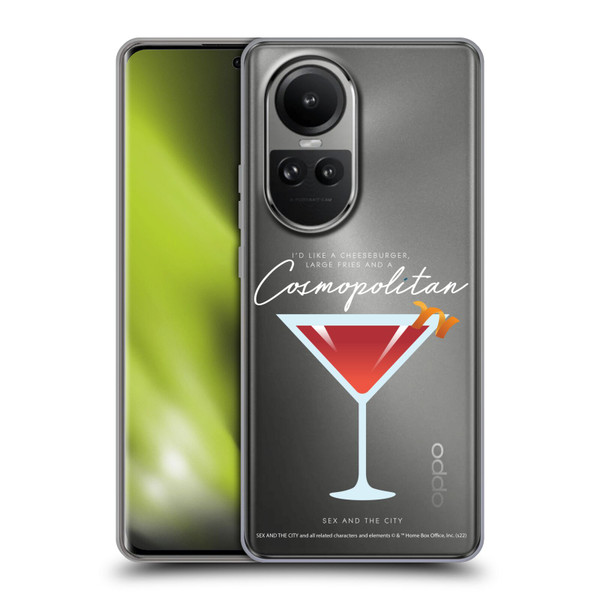 Sex and The City: Television Series Graphics Glass Soft Gel Case for OPPO Reno10 5G / Reno10 Pro 5G