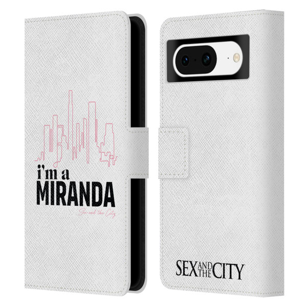 Sex and The City: Television Series Characters I'm A Miranda Leather Book Wallet Case Cover For Google Pixel 8